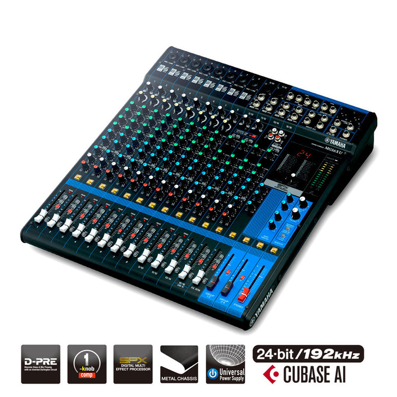 Yamaha MG16XU 16 Channel Mixer with FX