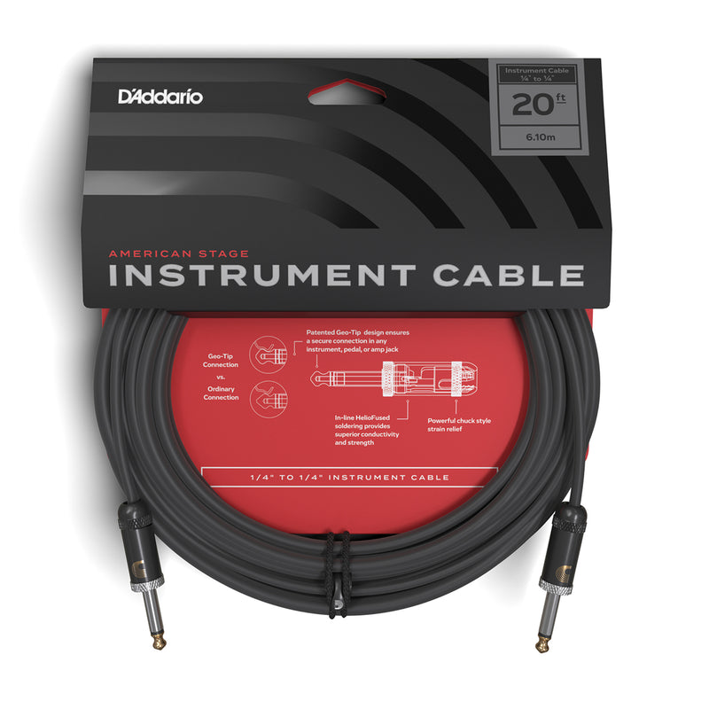 D'ADDARIO American Stage Instrument Cable - 20ft