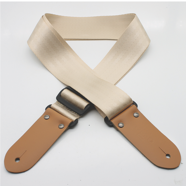 DSL 2 INCH Seat Belt Guitar Strap GOLD