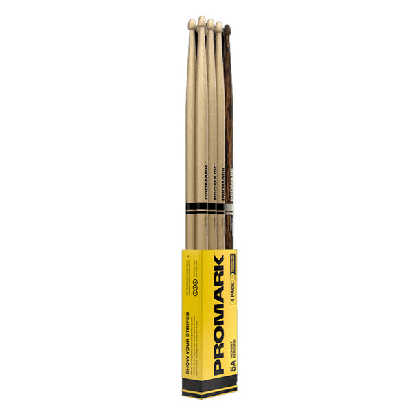 PROMARK RBH565AW 5A Wood Tip + BONUS Firegrain - 4 Pack