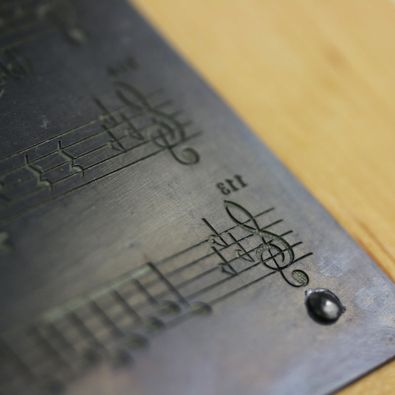 HENLE Engraving Plate Wood Mounted - Beethoven OP.10,1