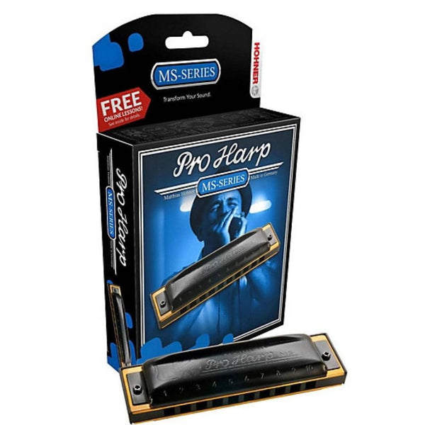 HOHNER PRO HARP F HARMONICA DIATONIC 10 HOLE 20 REED IN BOX