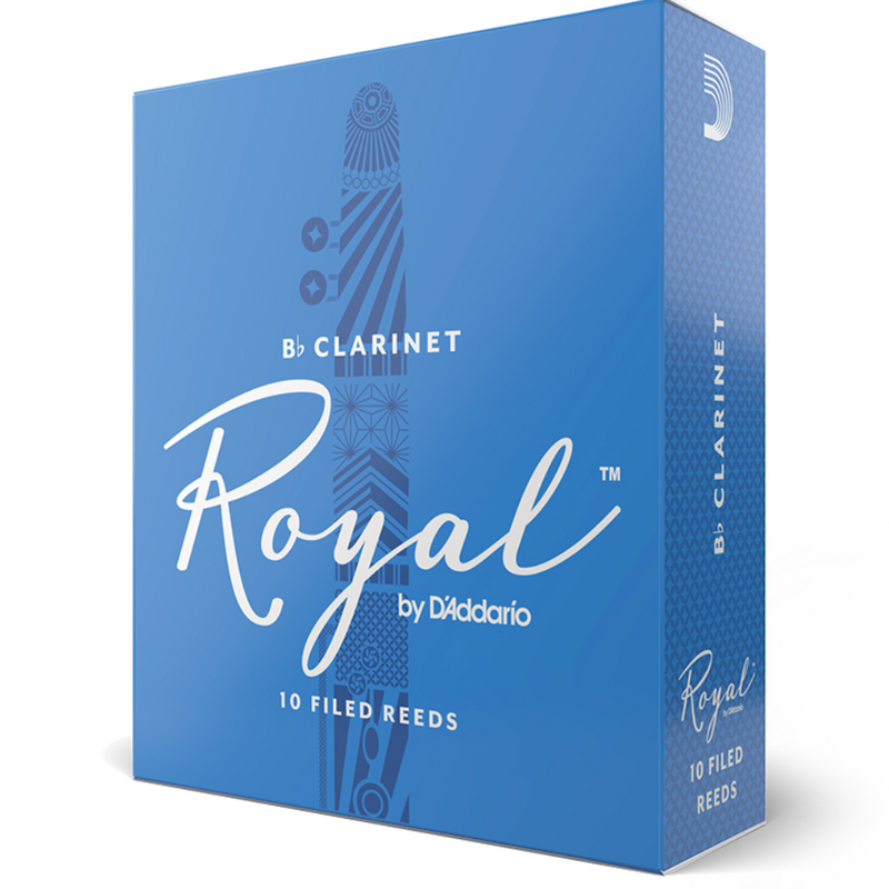 D'ADDARIO ROYAL B flat Clarinet Reed 10 Pack - 3.0