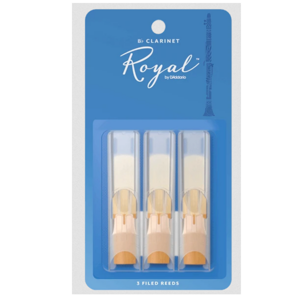 D'ADDARIO ROYAL B flat Clarinet Reed 3 Pack - 1.5