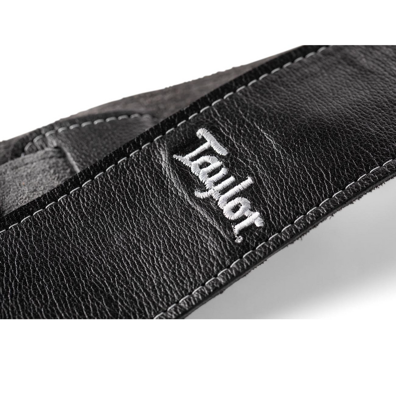 TAYLOR Strap Black Leather Suede Back 2.5 Inch