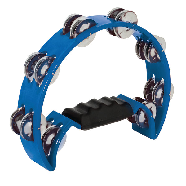 MANO PERCUSSION – 9" Half Moon Tambourine Blue