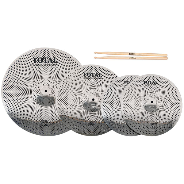 Total Percussion - Sound Reduction Cymbals Box Set 14 16 20