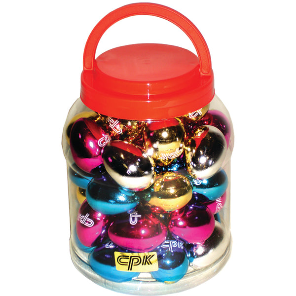 CPK - Container 20 pairs Metallic Egg Maracas